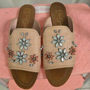 Jessica Simpson pink slide sandals sz8
